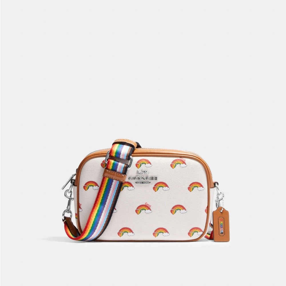 Mini Jamie Camera Bag With Rainbow Print
